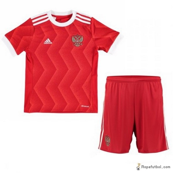 Camiseta Rusia Replica Primera Ropa Niños 2017 Rojo